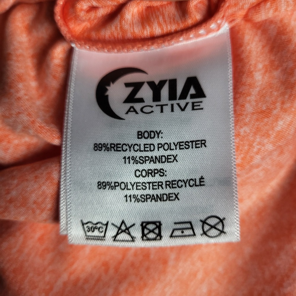 Zyia Active Coral Downtime Jumpsuit Women's XL Orange Jogger Sleeveless Soft - Picture 11 of 12